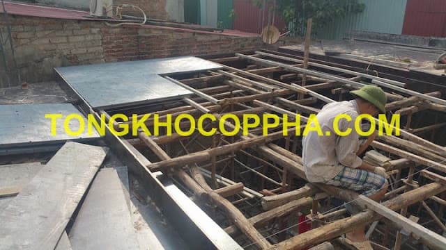 CỐP PHA SÀN NHỰA KẾT HỢP VÁN ÉP GHÉP SÀN